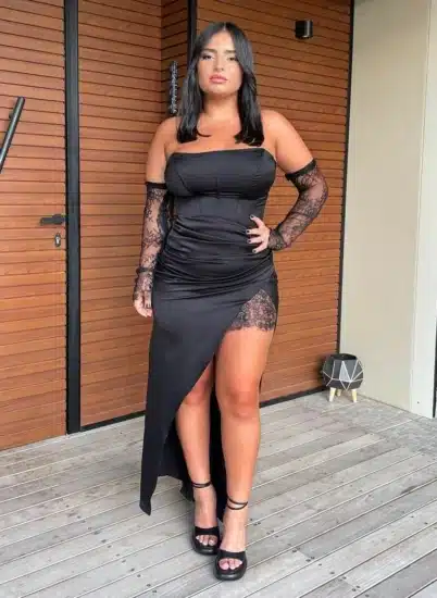 שמלת ערב שחורה